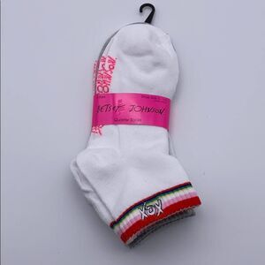 Betsey Johnson Quarter Socks 3pk